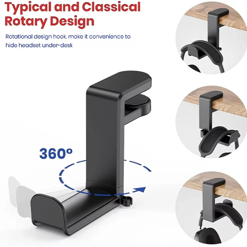 360° Rotating Headphone Stand  - Headphone Stand Desk review and price