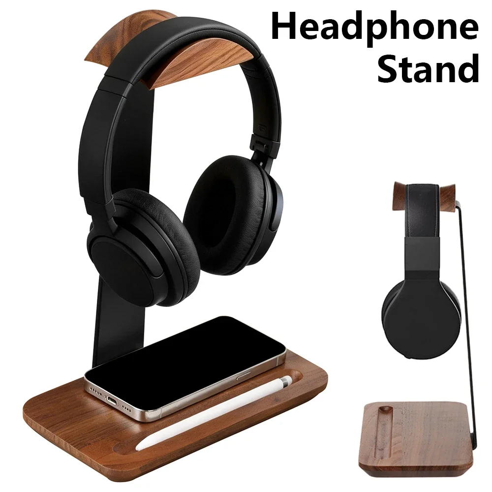 Universal Wood Headphone Stand - Headphone Stand Desk review and price