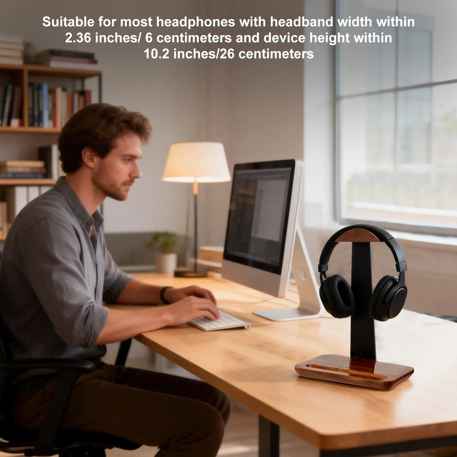 Universal Wood Headphone Stand - Headphone Stand Desk review and price